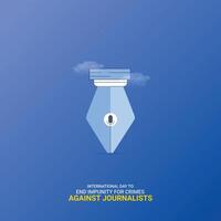 International Day to End Impunity for Crimes against Journalists Creative vector