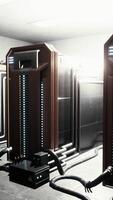 cryptocurrency mining farm using computer graphic cards video