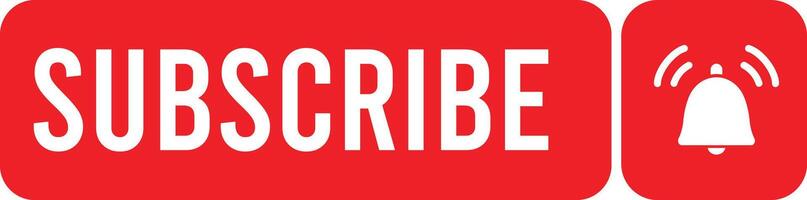 Subscribe Button Icon on Transparent Background vector
