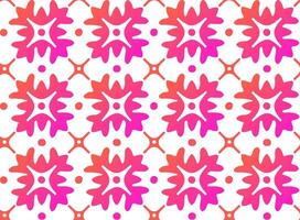 Red pink abstract floral seamless pattern on a white background vector