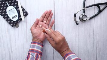 A person holding a piece of bread with a stethoscope video