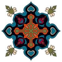 simple abstract mandala flower Patterns for decorating clothes vector