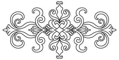 Abstract pattern lines, black lines on a white background. vector