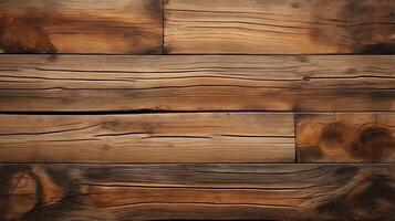 Processed collage of old rustic dark brown wood planks texture. Background for banner, backdrop or texture for 3D mapping photo