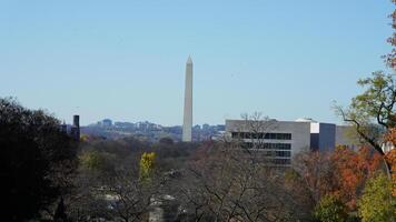 The memorial tower view located in the Washington DC of the USA photo