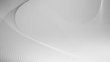 Grey gradient and abstract line wave bg. 3d minimal wavy smooth digital pattern. Silver white neutral dynamic particle background. Modern data flow studio backdrop. Gray geometric network banner. vector