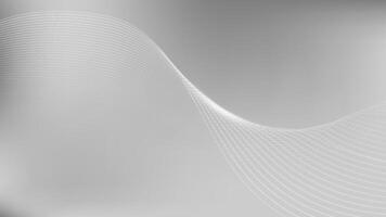 Grey gradient bg. 3d silver minimal smooth digital pattern and white wavy light. Neutral dynamic particle background. Modern data design studio backdrop. Platinum geometric futuristic banner. vector