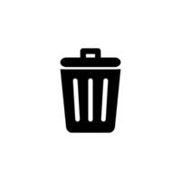 Trash bin icon. vector