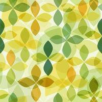 Floral seamless pattern colorful leaves elements. Random placed botany plants vector