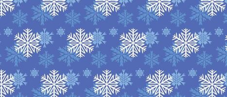 Winter background with snowflakes. Snowflakes on a blue background. vector