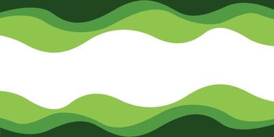 Abstract green banner background. fluid shapes and line composition with trendy gradients. vector