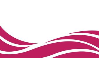Pink and white abstract background with geometric curves vector