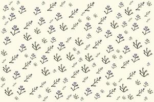 Pattern on a white background with small flowers of different sizes artwork for packaging and products. vector