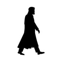 Arabian man walking vector