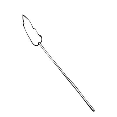 Dry blade of grass sketch. Graphic Illustration plant painted by black inks. Engraving for designs greeting cards. Sketch in line art style