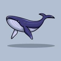 PSea Ocean Whale Cartoon design illustration and icon for website, digital and print vector