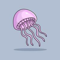 Sea Ocean Jellyfish Cartoon design illustration and icon for website, digital and print vector