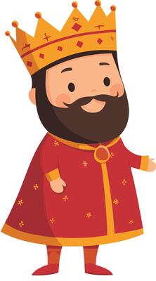 Cartoon King Illustration