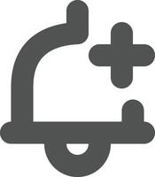 new notification icon bold outline style vector