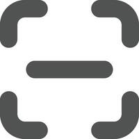 Scan barcode icon bold outline style vector