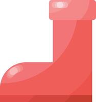 Red boot autumn icon vector