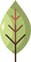 Autumn leaf icon flat style vector