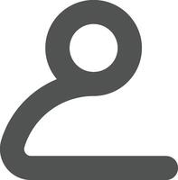 user icon bold outline style vector