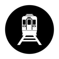 commuter train icon simple line design vector