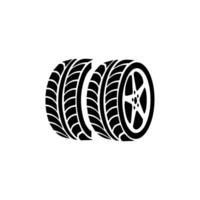 simple design car tire icon vector