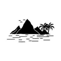 mountain icon vectors illustration symbol design