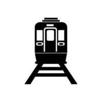 commuter train icon simple line design vector