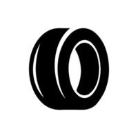 simple design car tire icon vector