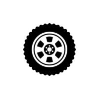 simple design car tire icon vector