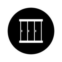 wardrobe icon, simple design vector