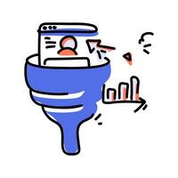Elevate your online visibility with our expertly crafted PPC Marketing flat illustrations. Let our designs transform your marketing strategies and drive high returns on investment vector