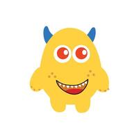 CUTE YELLOW MONSTER vector
