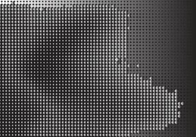 Halftone dotted gradient background in black and white. vector