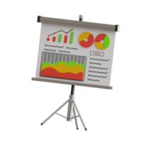 Presentation 3D Icon. Infographic Presentation 3D Icon png