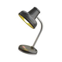 Desk Lamp 3D Icon. Table lamp with light bulb 3d icon png