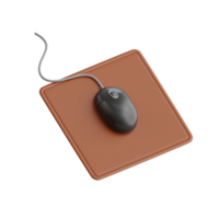 Computer Mouse 3D Icon. Mouse Clicker 3D Icon png