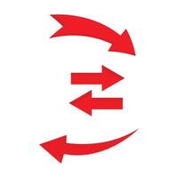 red color design arrow vector