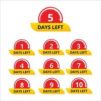 Last Chance Only a Few Days to Go Act Now vector