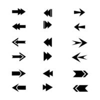 Flat design arrow collection vector
