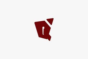 Minimalist and clean Q lettermark logo with a unique, angular shape. Perfect for tech startups, gaming companies, or any business looking for a dynamic and edgy brand identity. vector