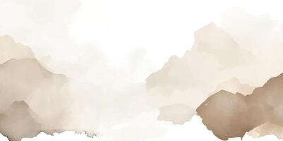 Abstract watercolor background. Hand drawn cloud texture brush stroked painting pastel color watercolour vector