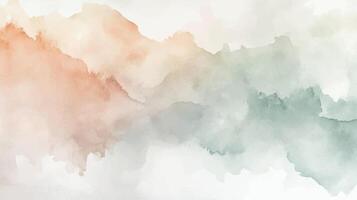 Abstract horizontal watercolor background hand drawn ink texture vector