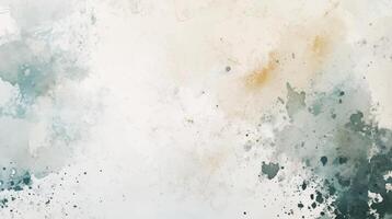 Abstract horizontal watercolor green background decorated with Brush stroked painting pastel color watercolour vector