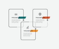 Infographic design template. Timeline concept with 3 options or steps template. layout, diagram, annual, rocket, start up, report, presentation. free design vector