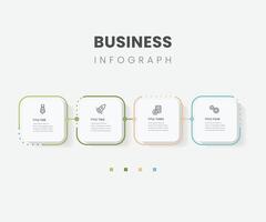Free Infographic label design with icons and 4 options or steps. Infographics for business concept. Can be used for presentations banner, workflow layout, process diagram, flow chart, info graph vector