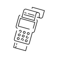 Payment Methods with Pos Terminal, Credit Card, Receipt element vector